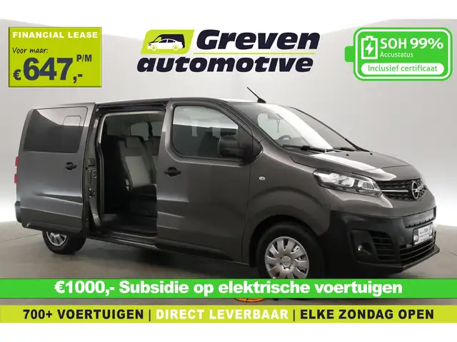 Opel Vivaro-e 75 kWh L3H1 | DC | 9 Zits | Snelladen | SOH 99% |