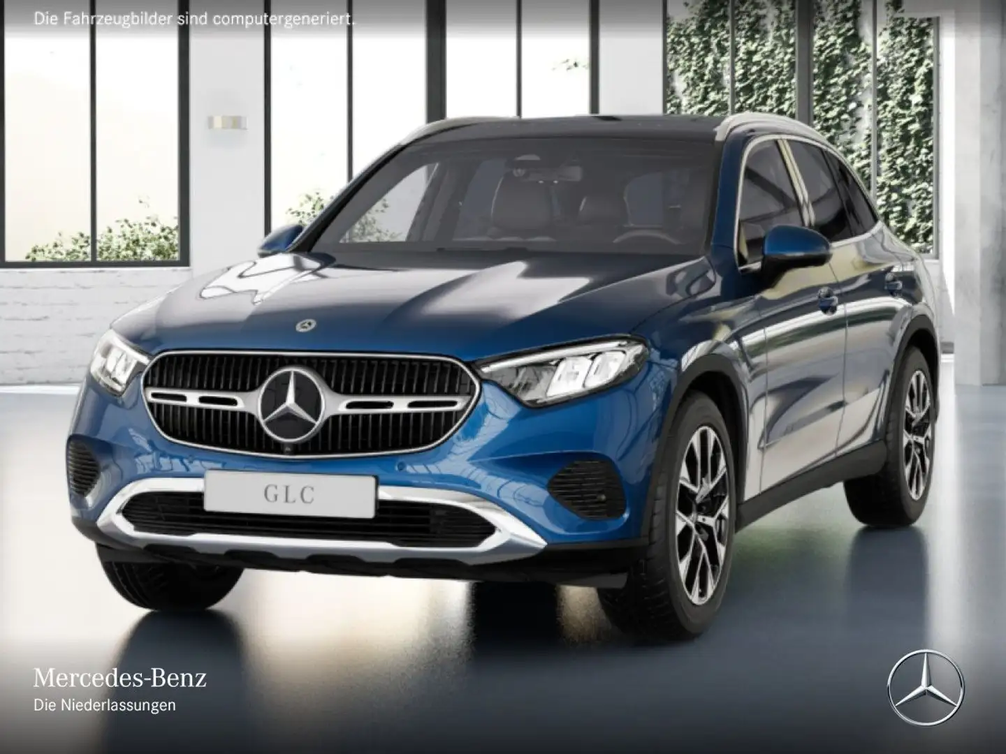 Mercedes-Benz GLC 200 4M AVANTG+PANO+360+AHK+LED+TOTW+KEYLESS+9G Blau - 2