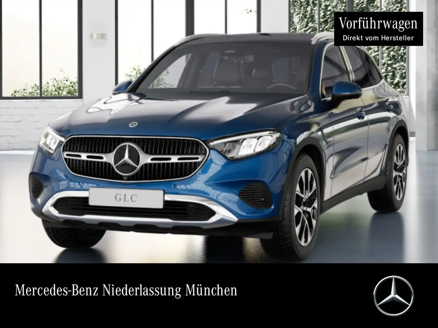 Mercedes-Benz GLC 200 4M AVANTG+PANO+360+AHK+LED+TOTW+KEYLESS+9G Blau - 1