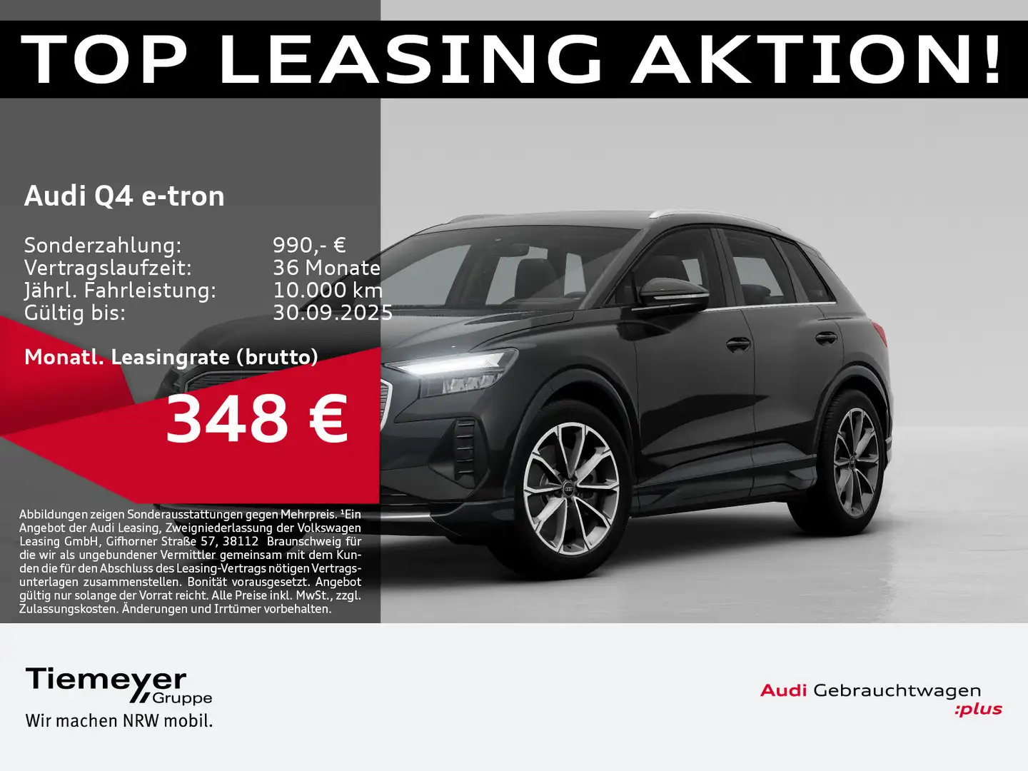 Audi Q4 e-tron 45 ASSIST+ KAMERA AHK S-SITZE LM20 Negro - 1