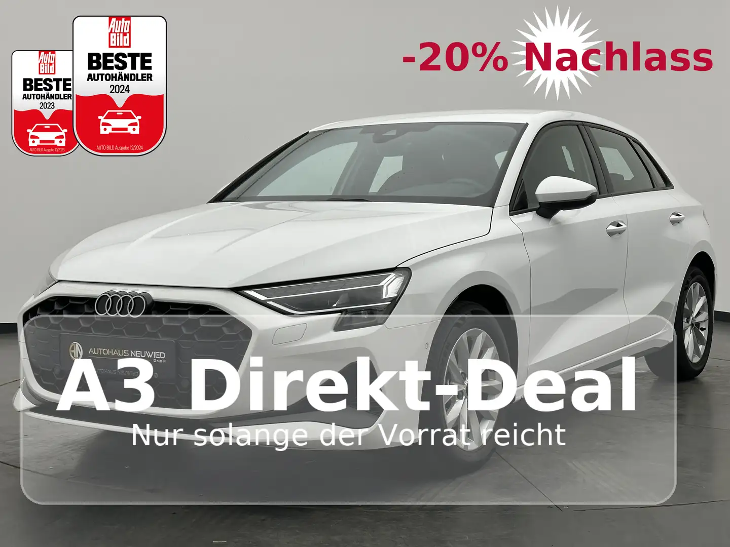 Audi A3 A3 SB 35 TFSI +LED-SW+CAM+ASSISTENZ+CARPLAY+ACC+ Wit - 1