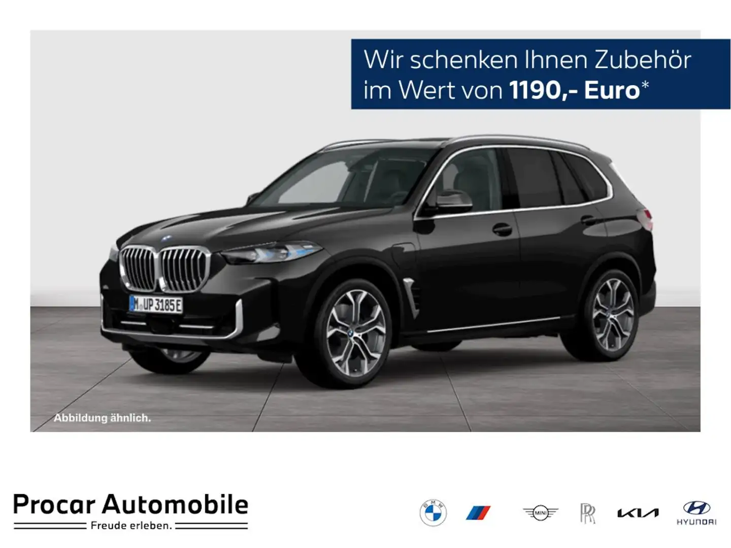 BMW X5 xDrive50e HUD PANO ACC AHK 360°KAM RFK NAVI Schwarz - 1