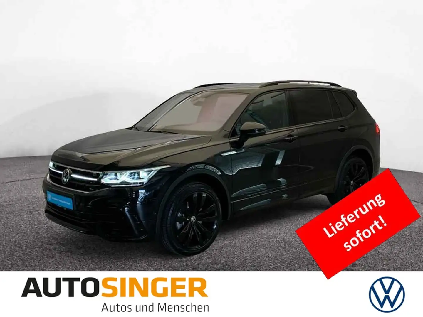 Volkswagen Tiguan Allspace R-Line TDI 4M LEDER*PANO*MATRIX* Чорний - 1