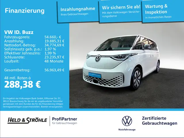 Volkswagen ID. Buzz ID.Buzz Pro AHK LED NAV HuD HARMAN/K EL-TÜREN