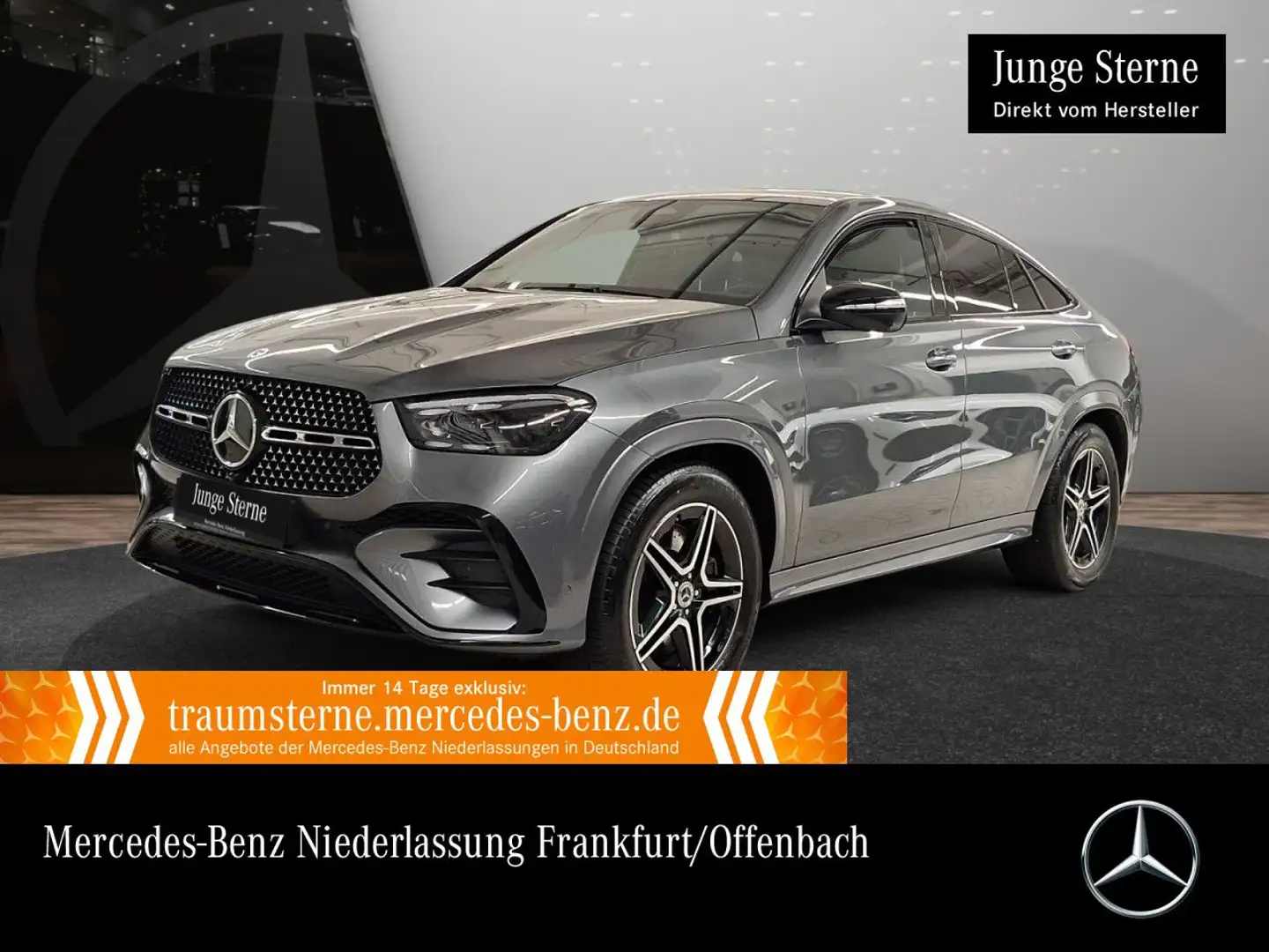 Mercedes-Benz GLE 450 d Coupé 4M AMG+NIGHT+PANO+360+AHK+STHZG Grau - 1