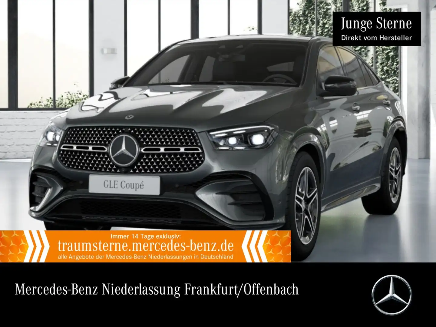 Mercedes-Benz GLE 450 d Coupé 4M AMG+NIGHT+PANO+360+AHK+STHZG Grau - 1