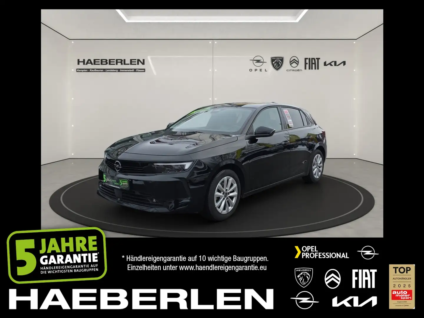 Opel Astra L 1.2 Turbo Elegance AHK+LED+Navi+2xKlima Noir - 1