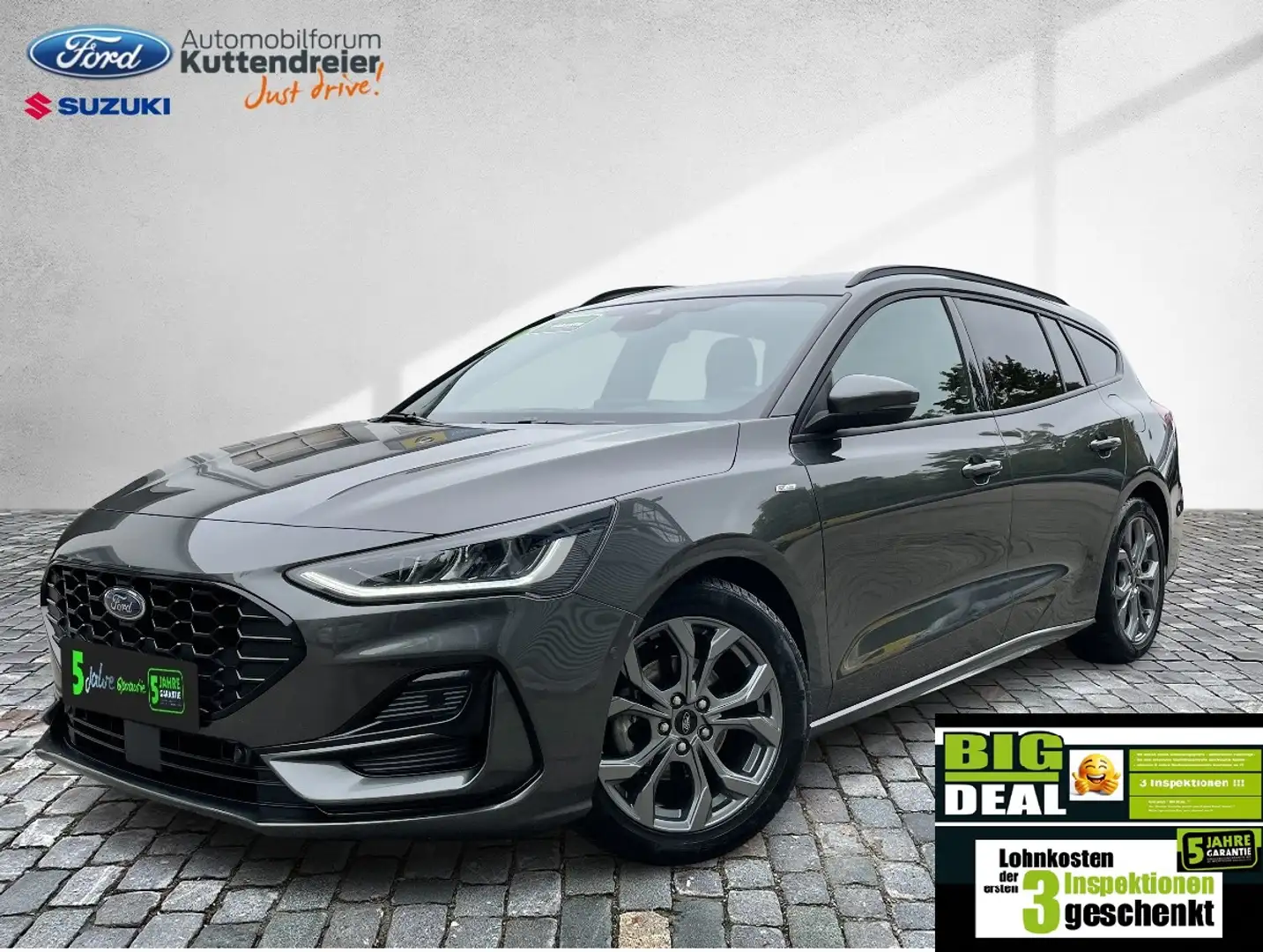 Ford Focus Turnier ST-Line Navi Kamera LED PDC SHZ Grijs - 1