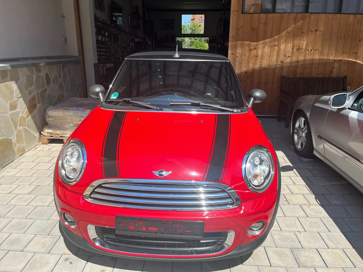 MINI One Cabrio 1.6 Red Chili wenig Km mit Klimaanlage Rot - 1