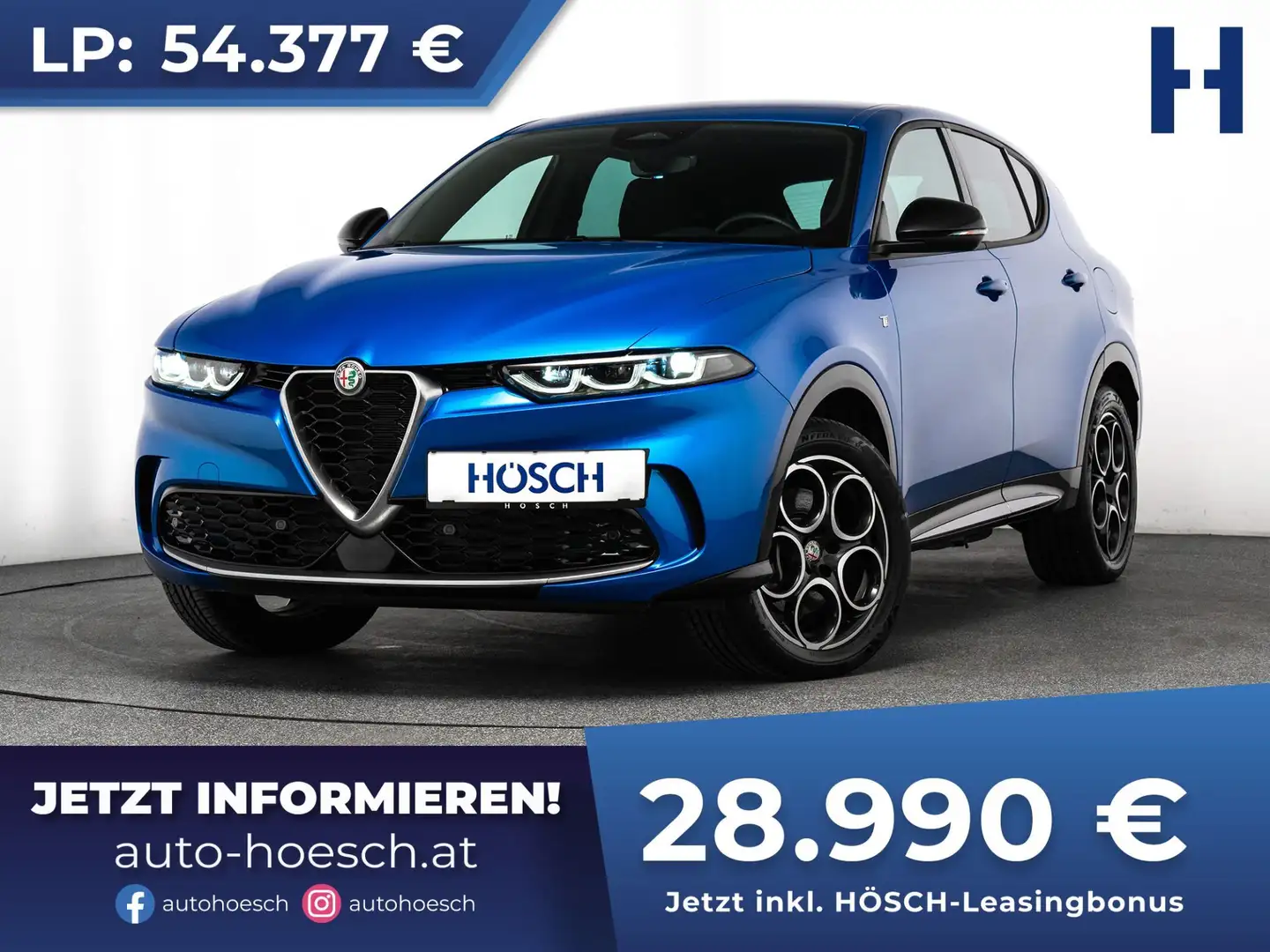 Alfa Romeo Tonale PHEV Ti 280 eAWD MATRIX KAMERA ACC CARPLAY Blau - 1