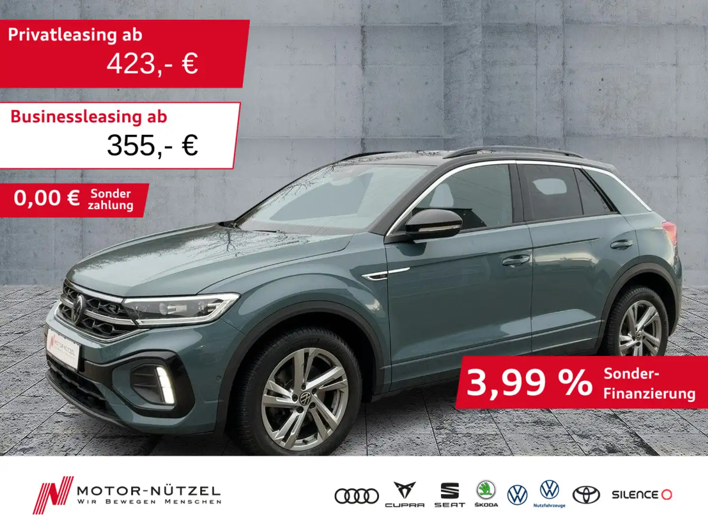 Volkswagen T-Roc 2.0 TDI DSG R-LINE 5JG+MATRIX+NAVI+ACC+AHK Blau - 1