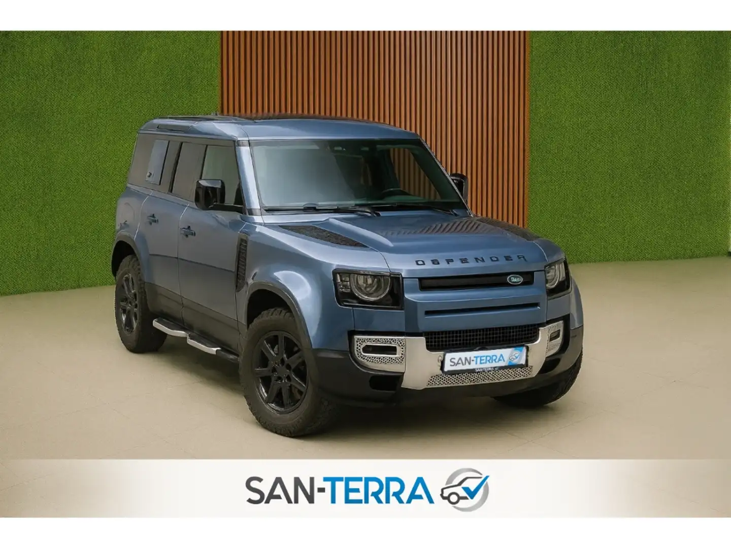 Land Rover Defender 110 3.0 D300 LUFT*LEDER*MERIDIAN*ALL-TERRAIN*MEMOR Blau - 1
