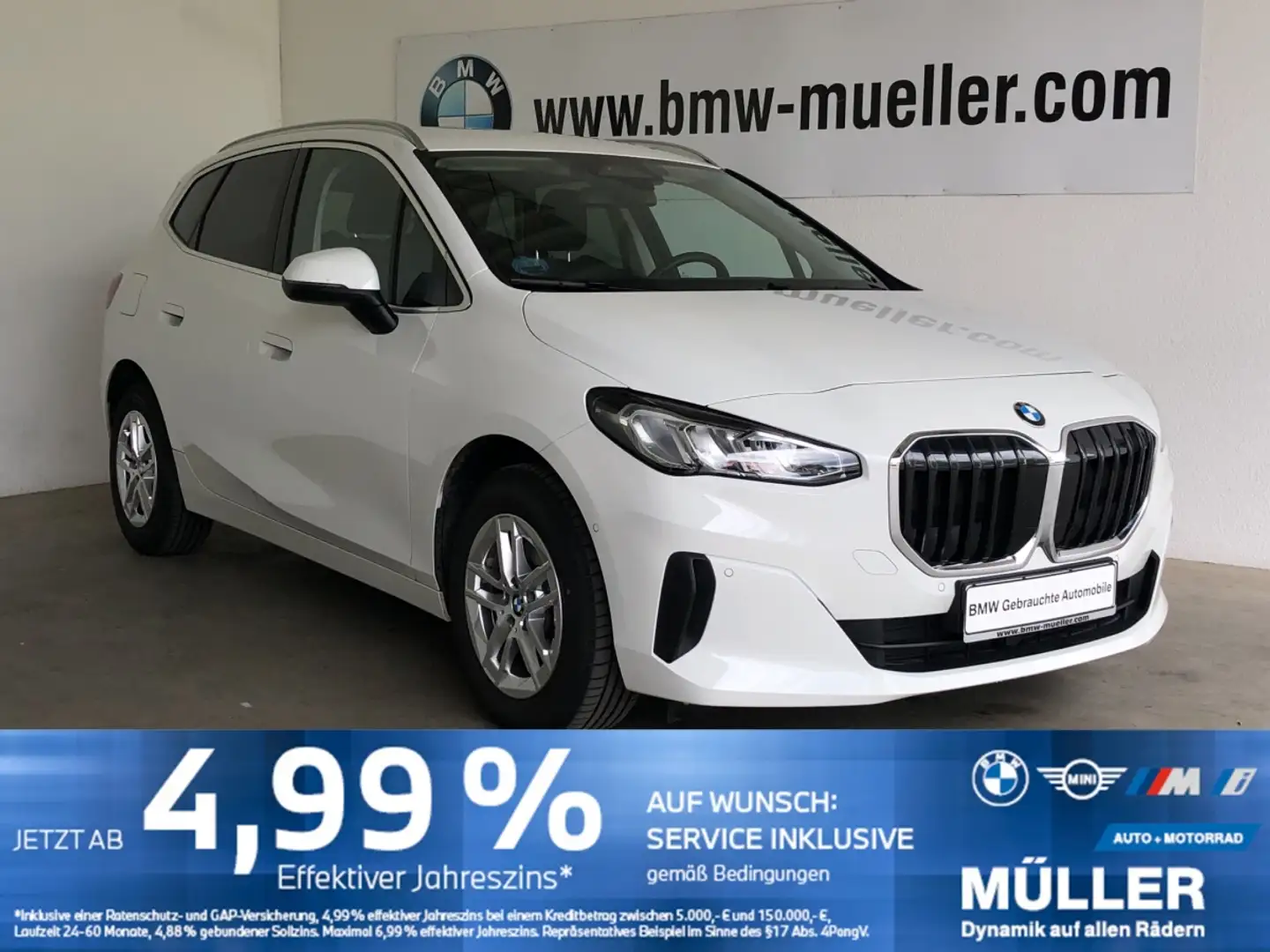 BMW 220 i Active Tourer AHK/LHZCAM/S-SITZ/G-Tank AHK/LHZCA Blanc - 1
