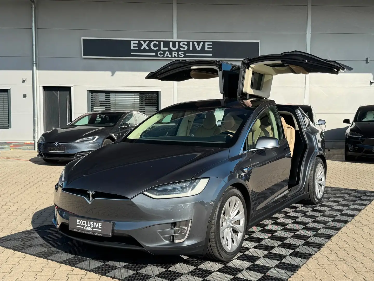 Tesla Model X MODEL X 90D | FREE SC | ENHANCED AP | Gris - 2