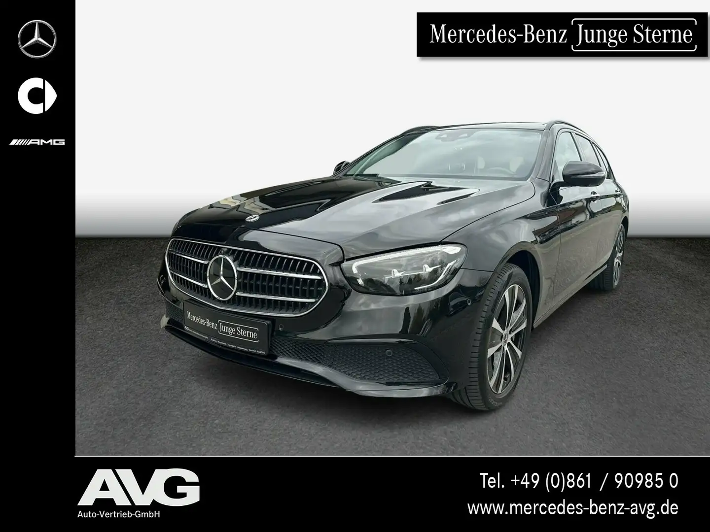 Mercedes-Benz E 300 E 300 de 4MATIC T-Modell AHK HUD Distro Pano 360 Zwart - 1