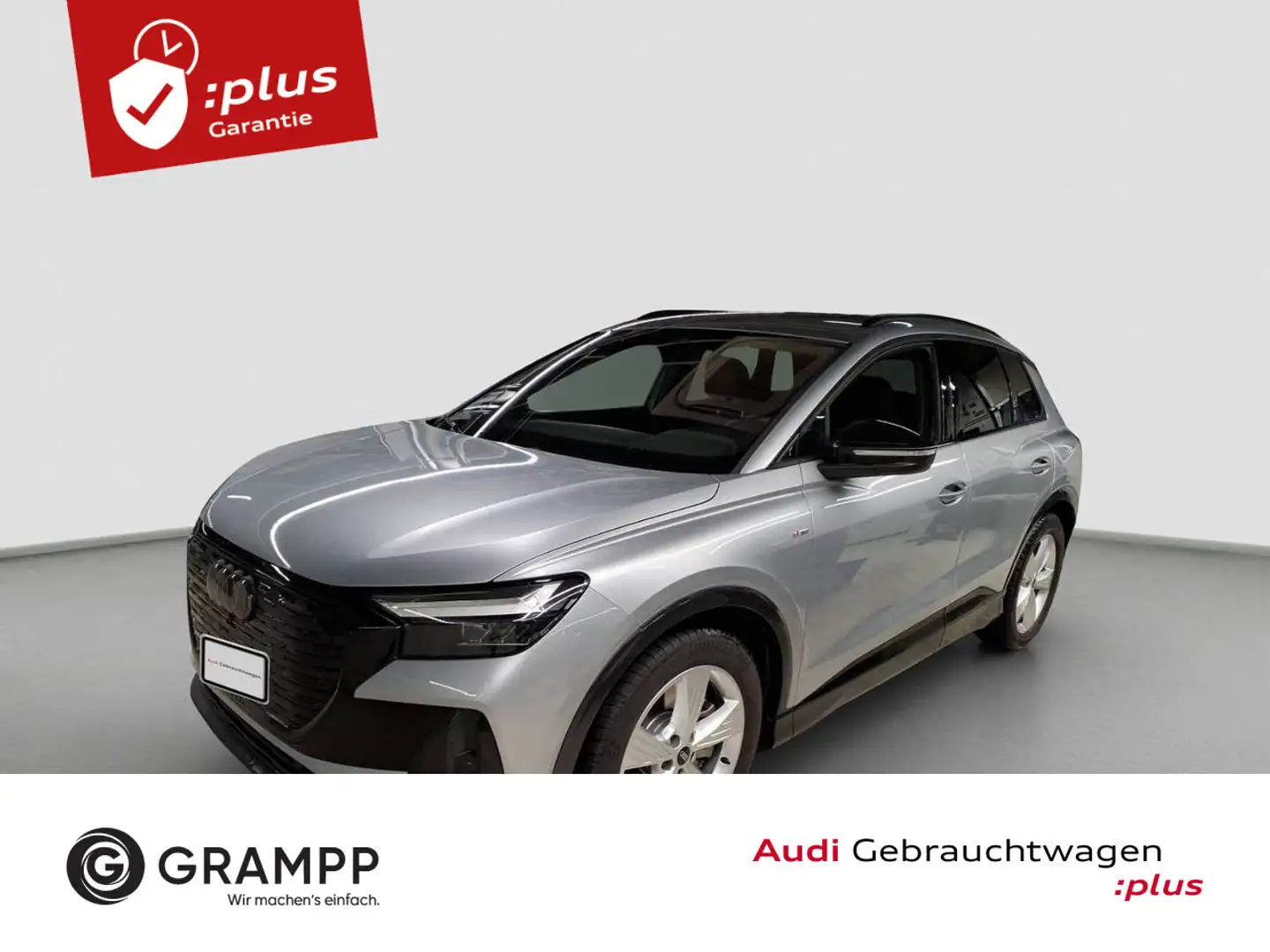 Audi Q4 e-tron 45 +S-LINE+AHK+KAMERA+LED+OPTIK+ASSIST Silber - 1