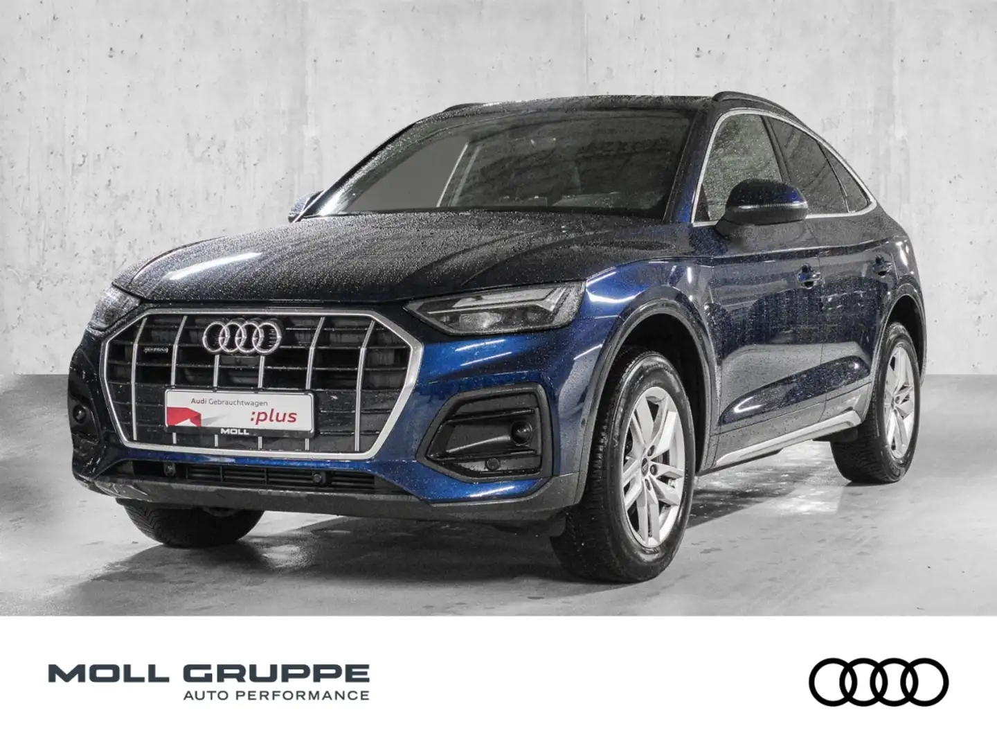 Audi Q5 Sportback 40 TFSI quattro S tronic advanced Blauw - 1