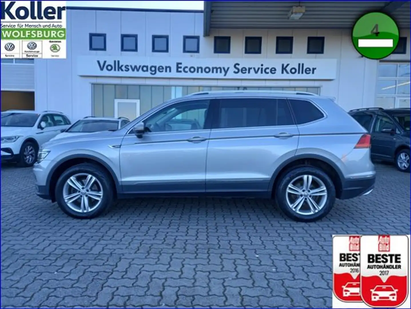 Volkswagen Tiguan Allspace 2.0 TDI DSG 4MO Highline AHK Silber - 1