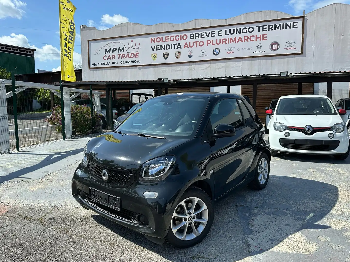 smart forTwo Cabrio 1.0 Passion 71cv twinamic Nero - 1