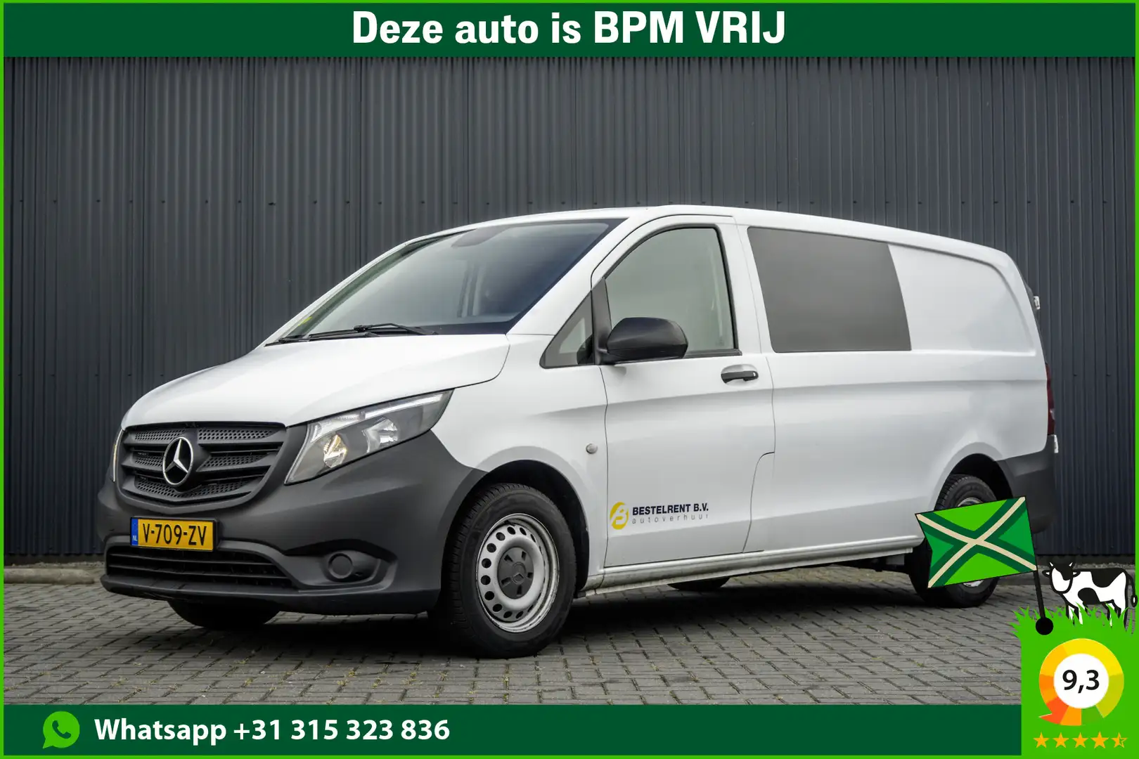 Mercedes-Benz Vito **111 CDI L2H1 | Euro 6 | Airco | Cruise | DC | 6- Blanc - 1