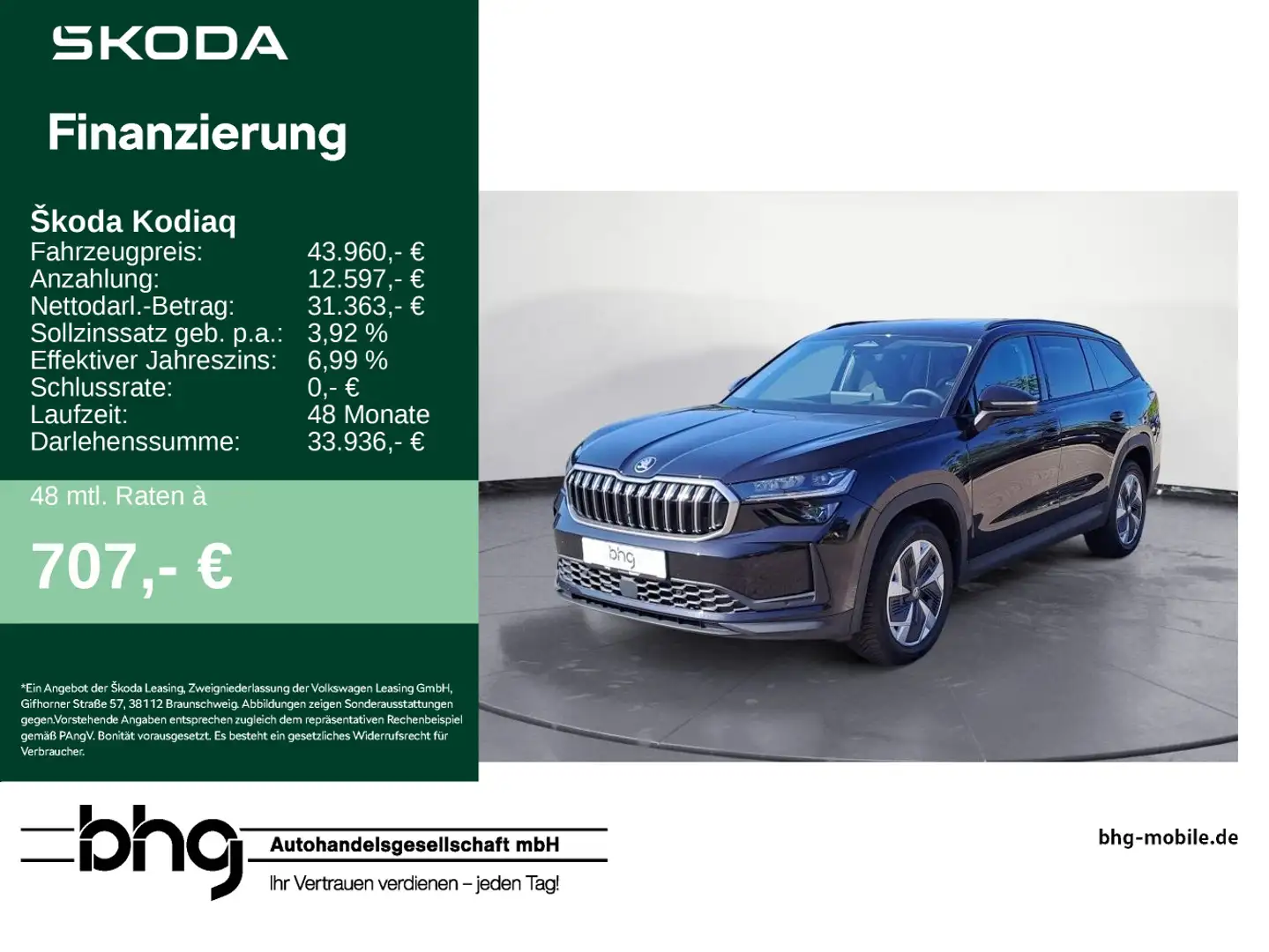 Skoda Kodiaq 2.0 TDI 4x4 DSG Selection Schwarz - 1