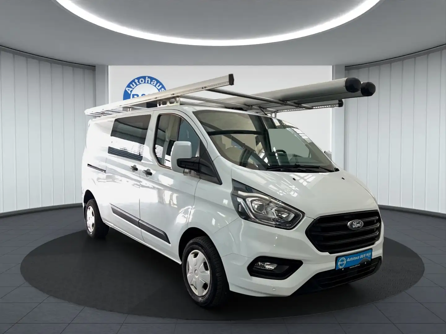 Ford Transit Custom Kasten 300 L2 Trend Doka Sortimo Biały - 1