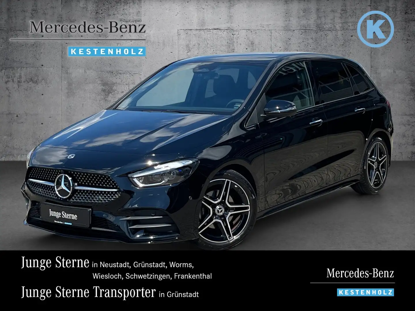 Mercedes-Benz B 200 B 200 AMG+NIGHT+AHK+DISTR+KAM+KEYLESS+MLED+EASYP Schwarz - 1