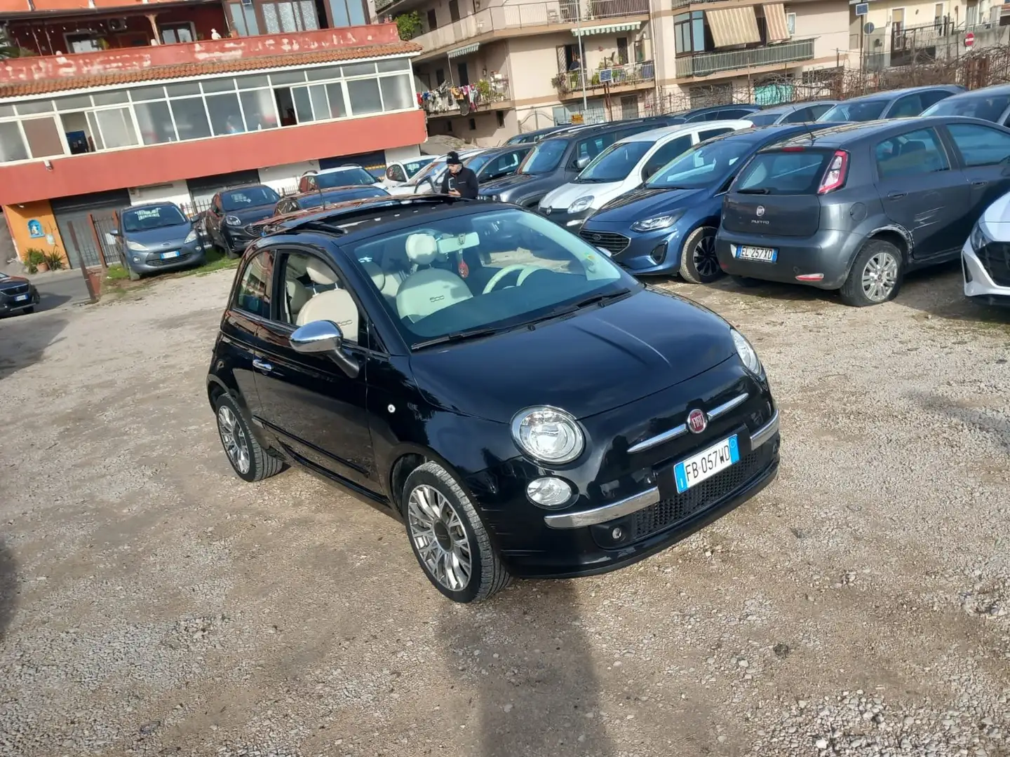 Fiat 500 500 III 1.3 mjt 16v Lounge 95cv my14 Nero - 1