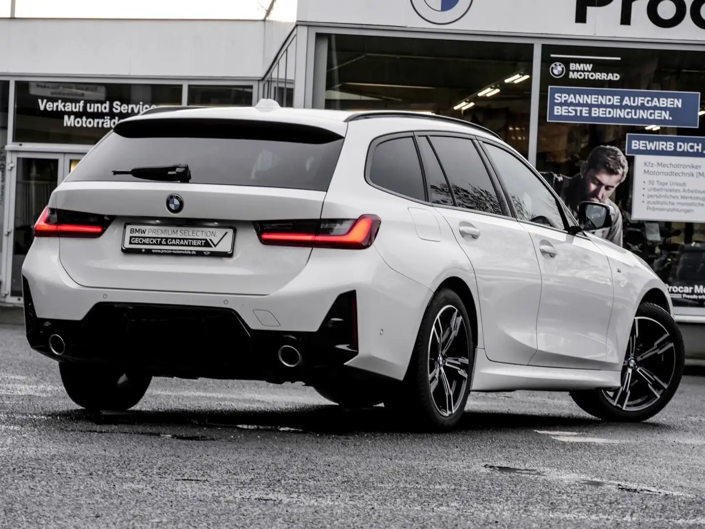 BMW 318 d M SPORT+SHZ+PA+KOMFORTZUGANG Blanc - 2