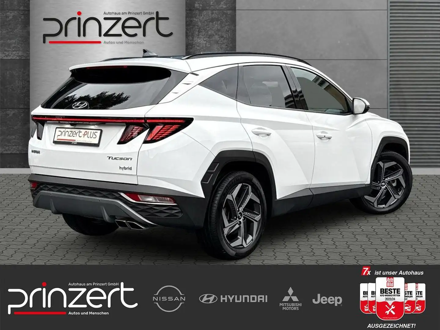 Hyundai TUCSON 1.6 T-GDI 4WD "Trend" Hybrid*PGD*Krell*LM19" Bianco - 2