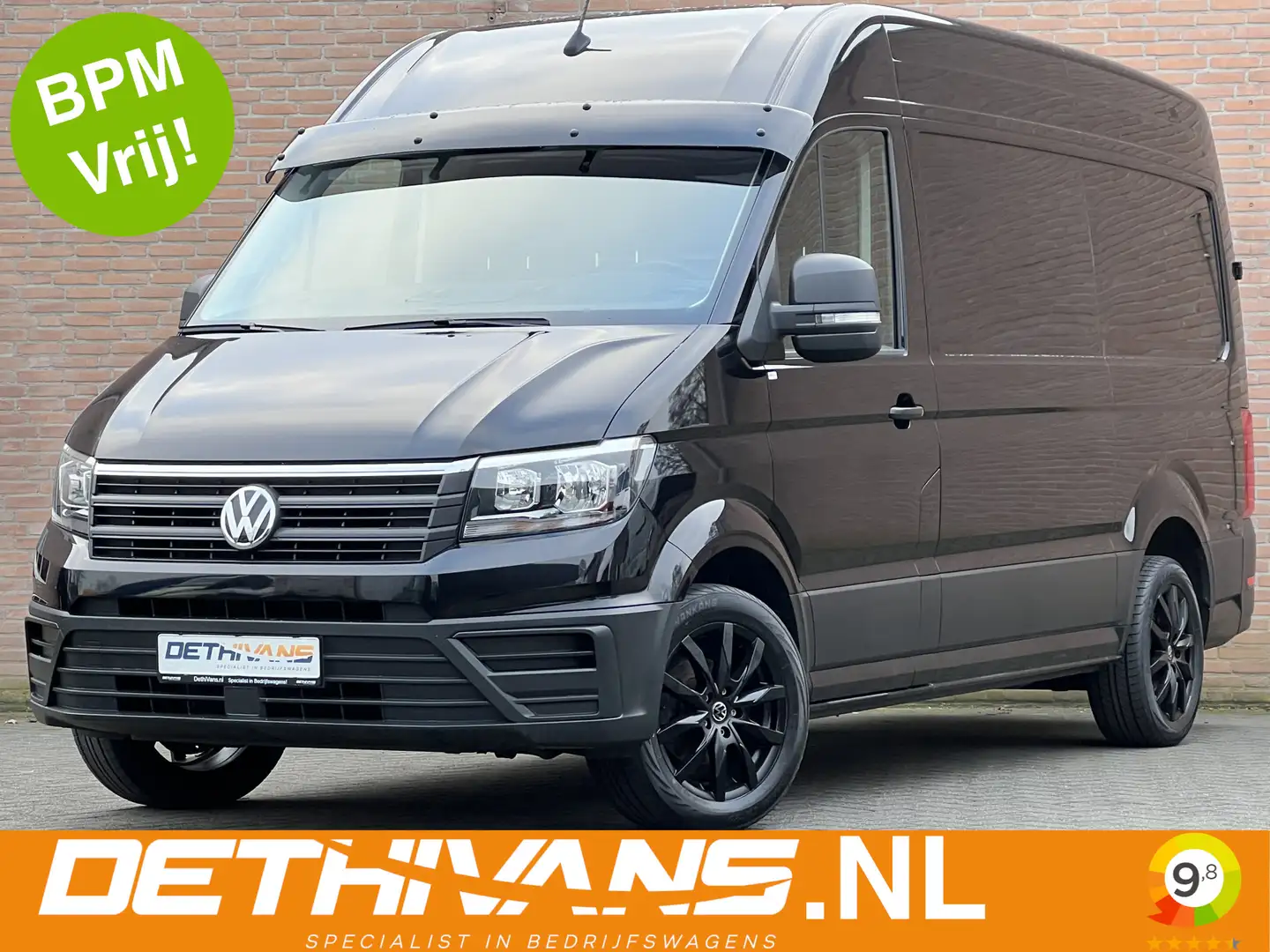 Volkswagen Crafter 2.0TDI 140PK L3H3 / Cruisecontrol / Euro6 Negro - 1