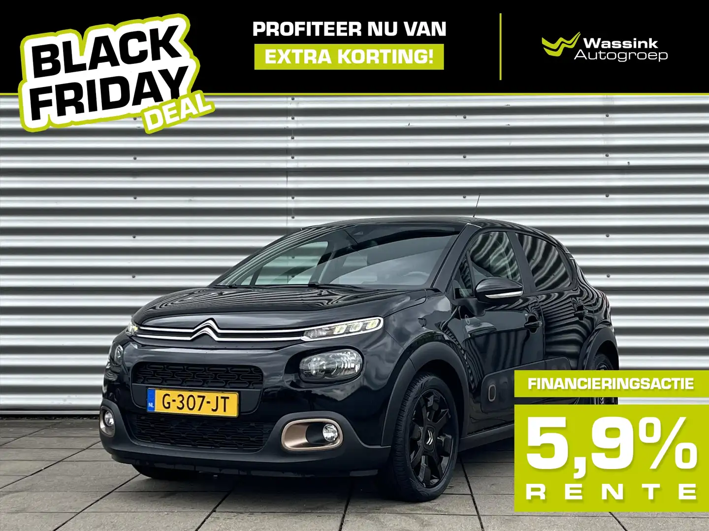 Citroen C3 Black Friday Deal ! 1.2 PureTech 82pk Origins | Na Noir - 1