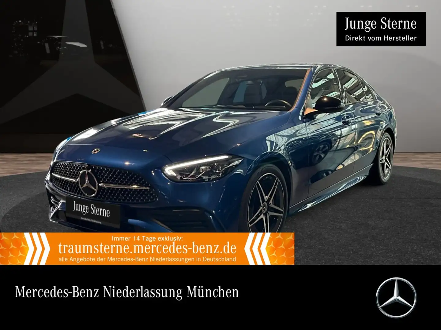 Mercedes-Benz C 300 d AMG+NIGHT+LED+BURMESTER+KAMERA+KEYLESS+9G Blau - 1