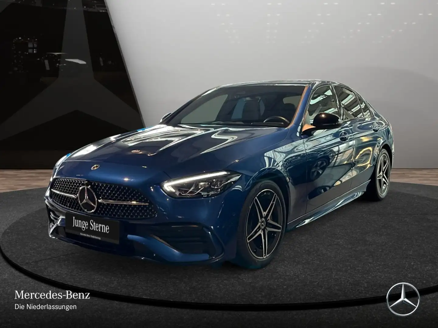 Mercedes-Benz C 300 d AMG+NIGHT+LED+BURMESTER+KAMERA+KEYLESS+9G Blau - 2