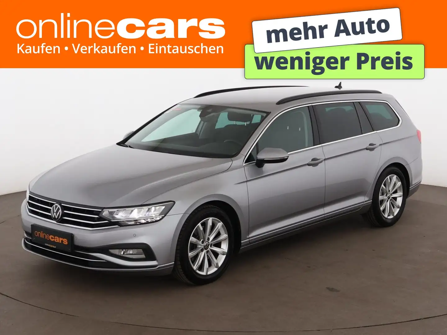 Volkswagen Passat Variant 2.0 TDI Business Aut LED RADAR NAV Silber - 1