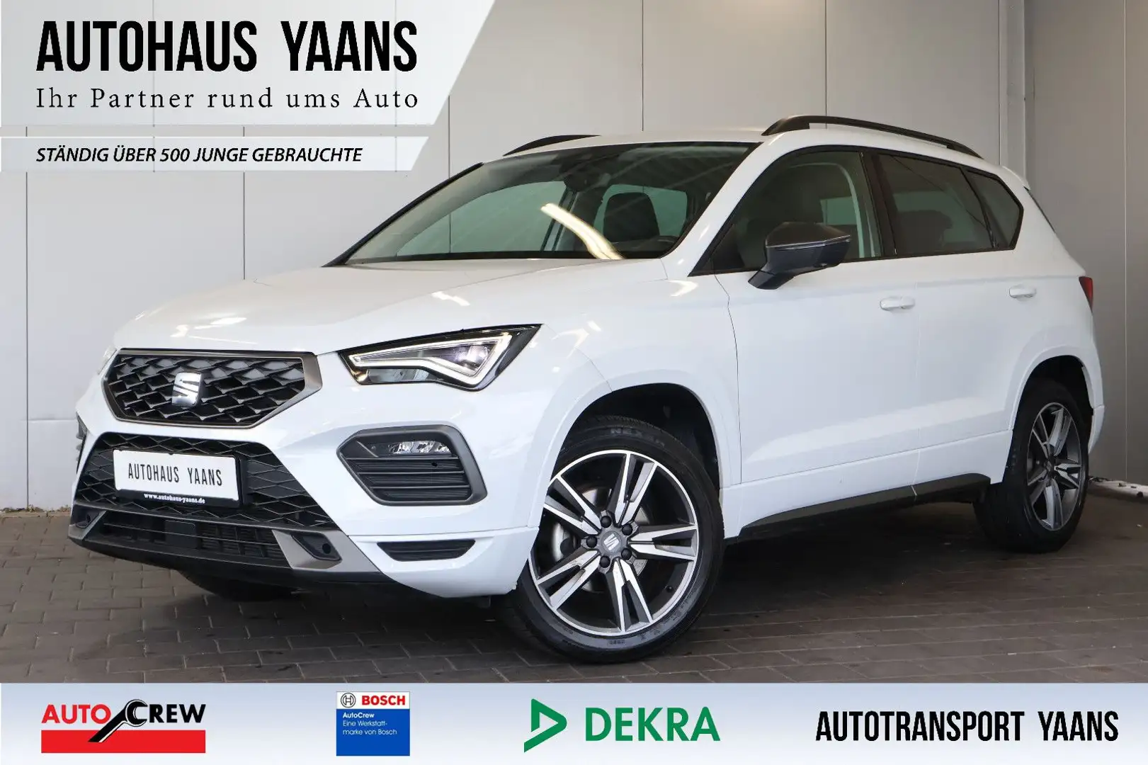 SEAT Ateca FR 1.5 TSI AID+ACC+LANE+LED+CARPLAY+18" Weiß - 1