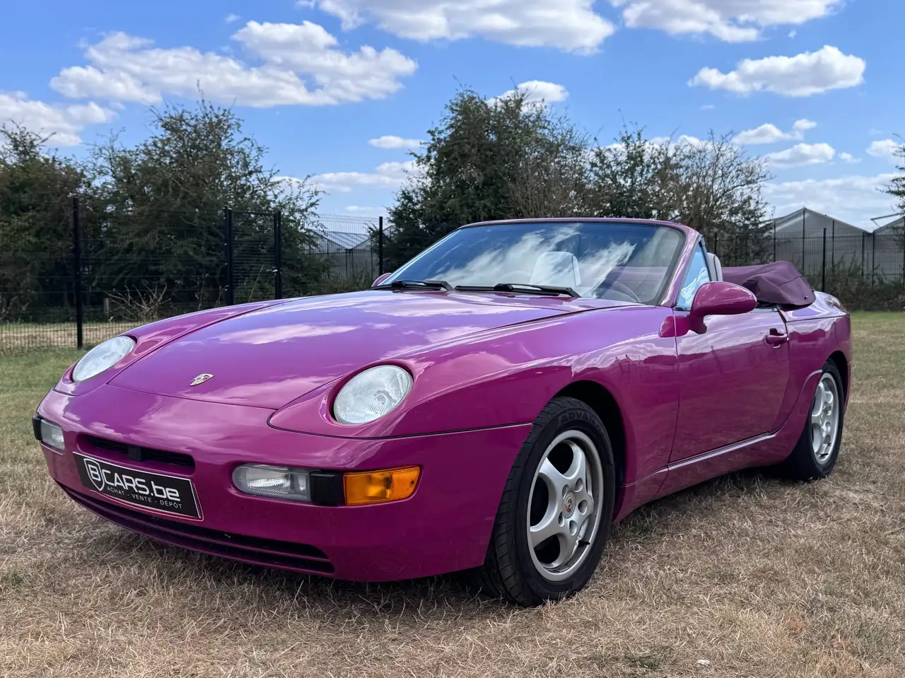Porsche 968 Cabriolet RUBYSTONE OVER APRICOT AND MAGENTA ULTRA RARE Certified 27160 MILES CAR, foto 1