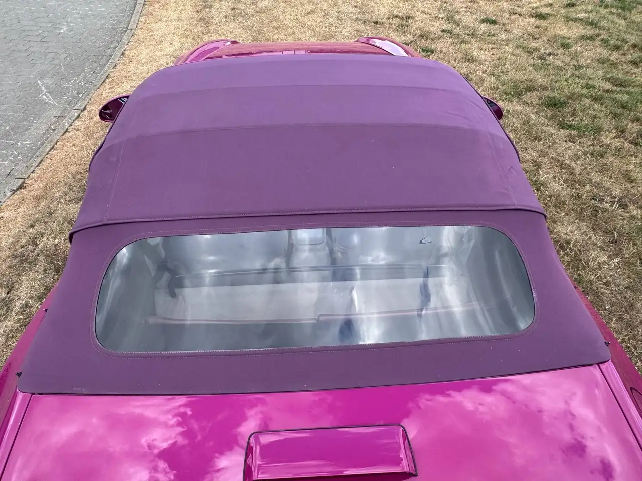 Porsche 968 Cabriolet RUBYSTONE OVER APRICOT AND MAGENTA ULTRA RARE Certified 27160 MILES CAR, foto 8