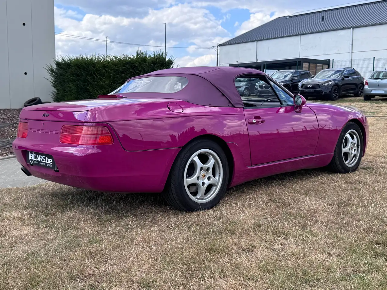 Porsche 968 Cabriolet RUBYSTONE OVER APRICOT AND MAGENTA ULTRA RARE Certified 27160 MILES CAR, foto 6