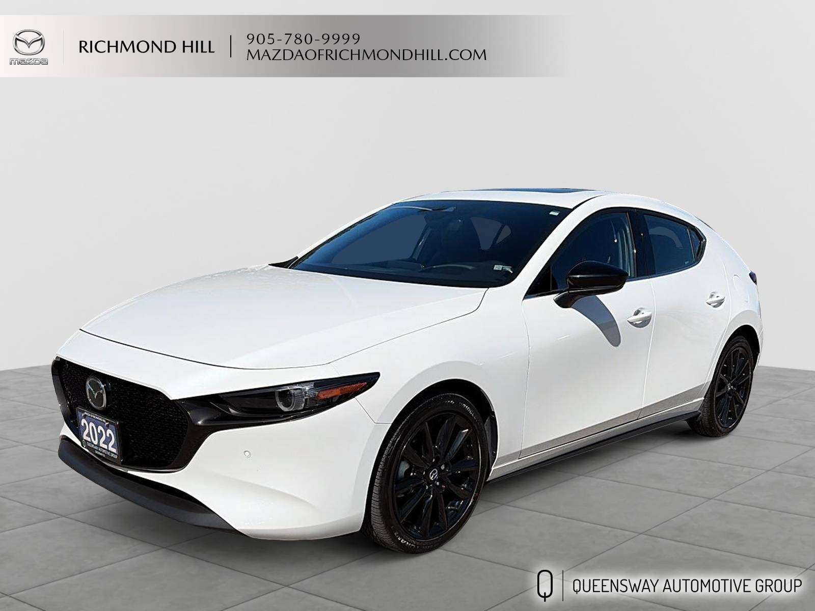 White 2022 Mazda MAZDA3 Sport Hatchback 6-Speed Automatic
