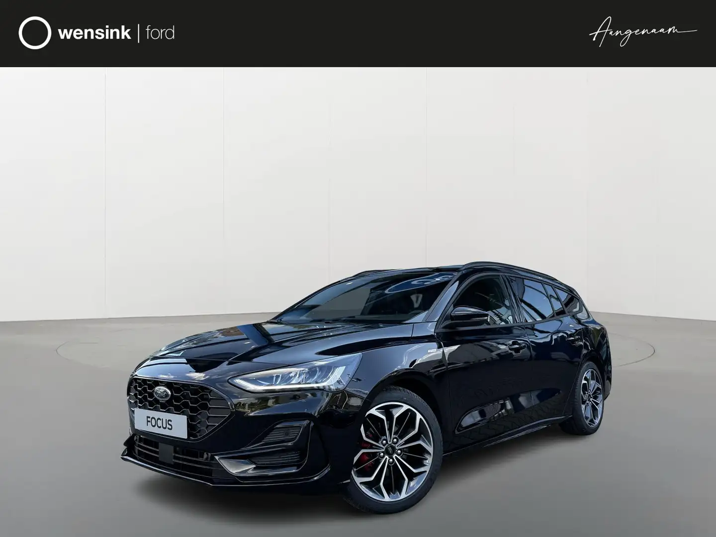 Ford Focus Wagon 1.0 EcoBoost Hybrid ST Line X €3500,- Ford v Zwart - 1