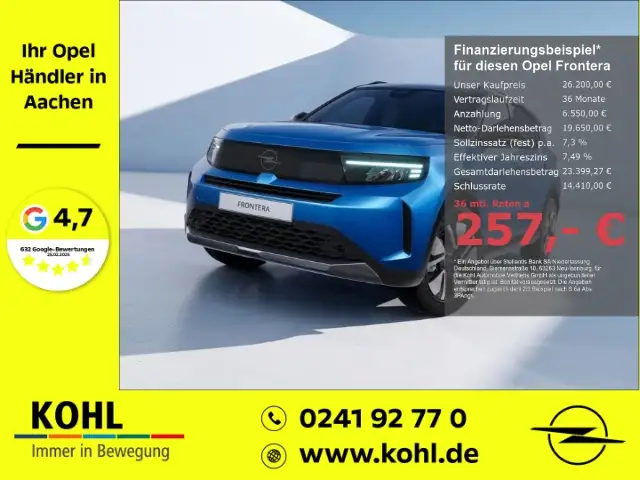 Opel Frontera GS 1.2 145PS 7-Sitzer Navi LED PDCv+h Klimaautom