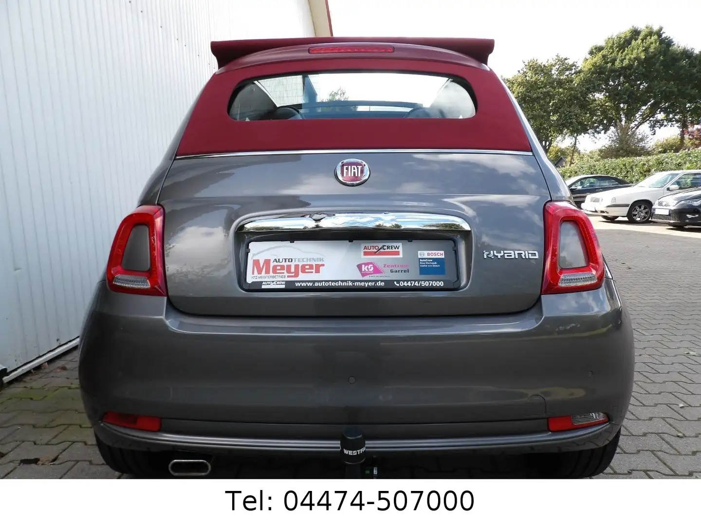 Fiat 500C Lounge erst 24.500km! AHK-abnehmbar! Grau - 1