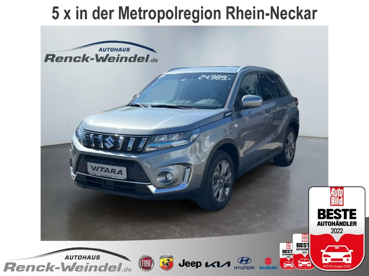 Suzuki Vitara Comfort 1.5 AGS Navi LED Klimaautom DAB SHZ Keyles Grau - 1