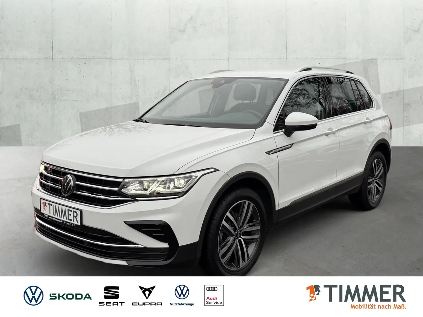 Volkswagen Tiguan 2.0 TDI DSG 4M ELEGANCE +AHK +IQ.LIGHT +ACC +VIRT Weiß - 1