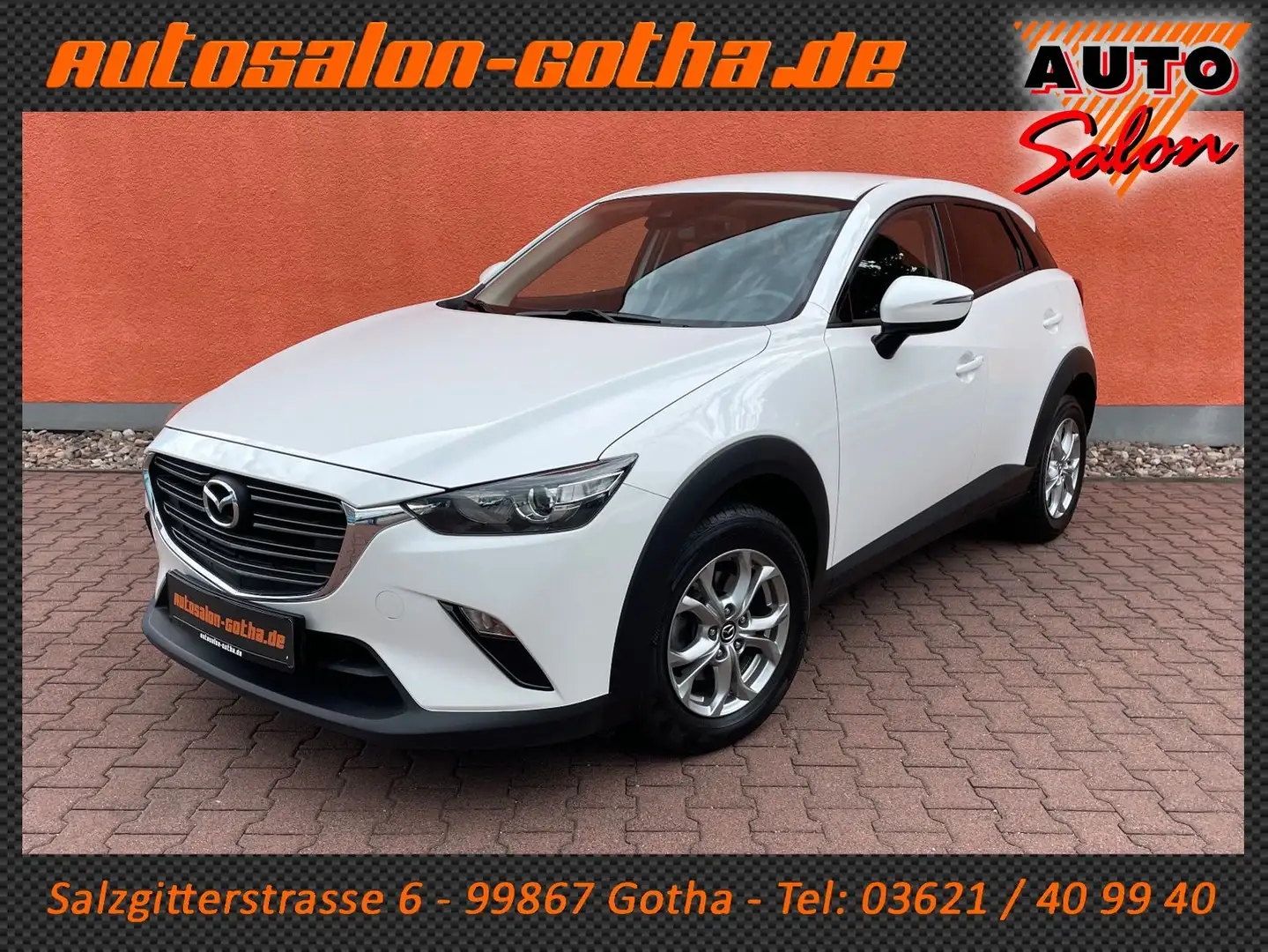 Mazda CX-3 Center-Line NAVI+APPS SHZ PDC KLIMAAUT 2.Hd Weiß - 1