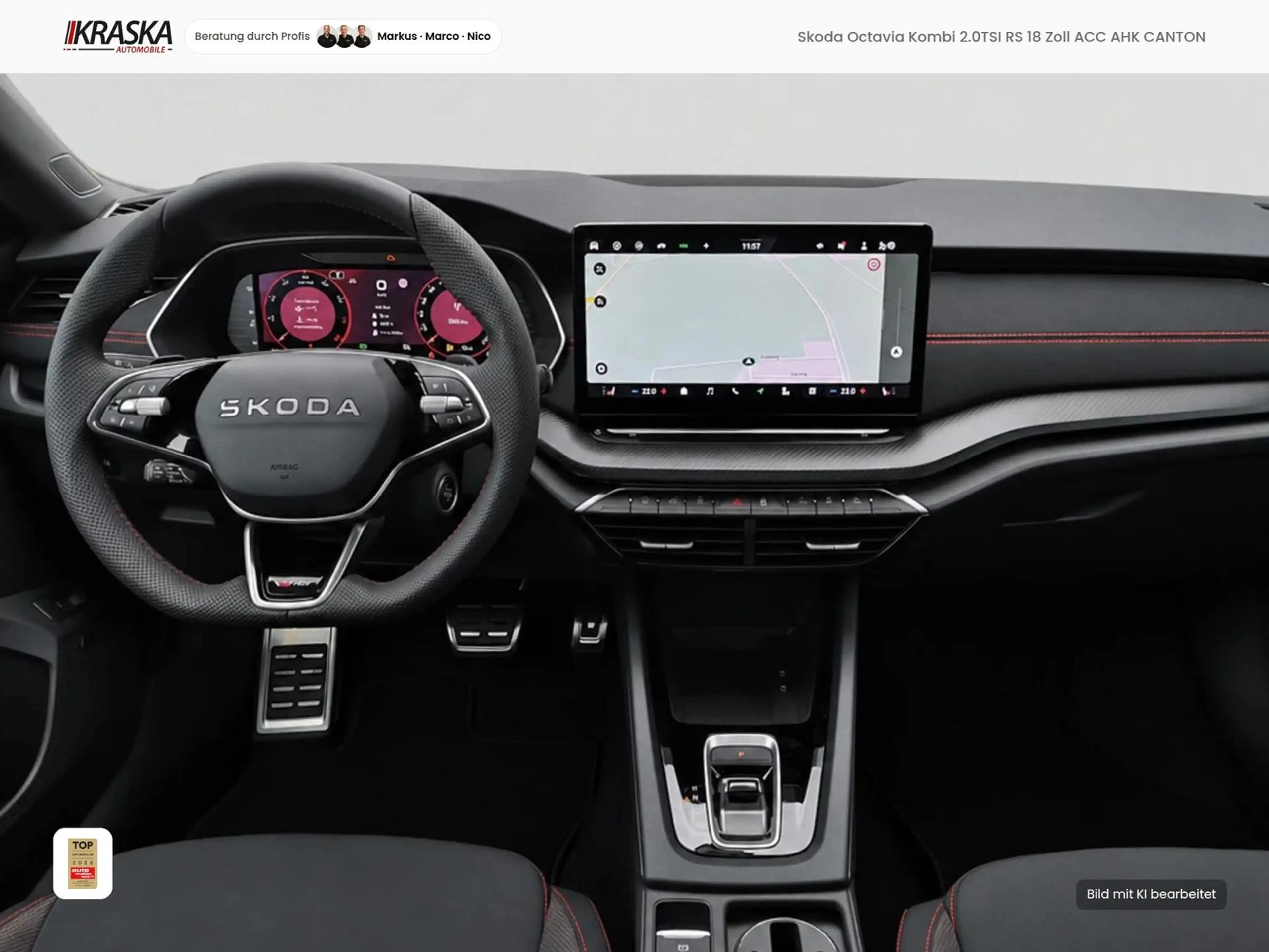 Skoda Octavia Kombi 2.0TSI RS 18 Zoll ACC AHK CANTON — photo 3