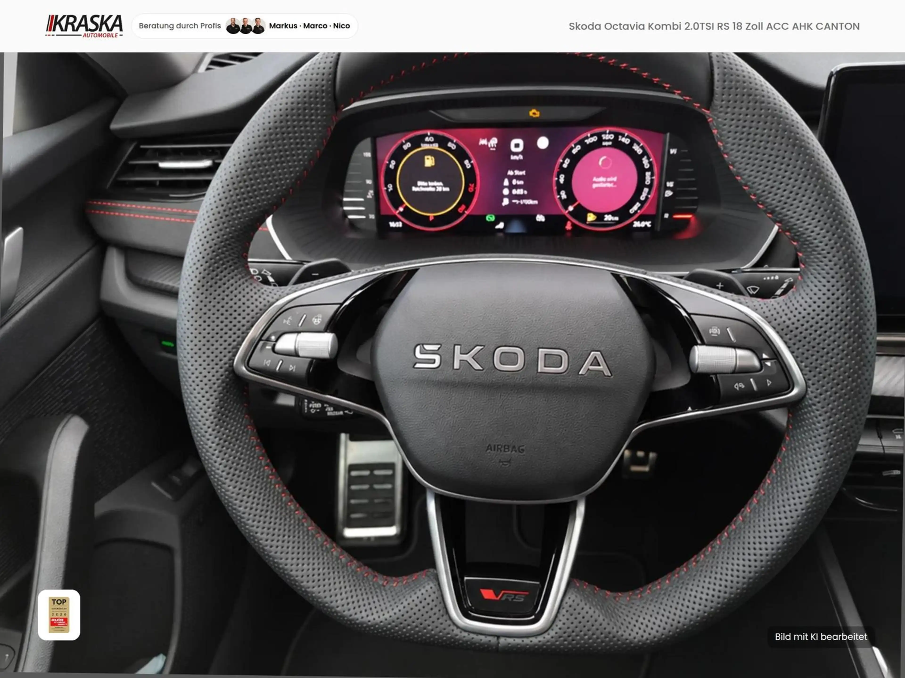 Skoda Octavia Kombi 2.0TSI RS 18 Zoll ACC AHK CANTON — photo 4
