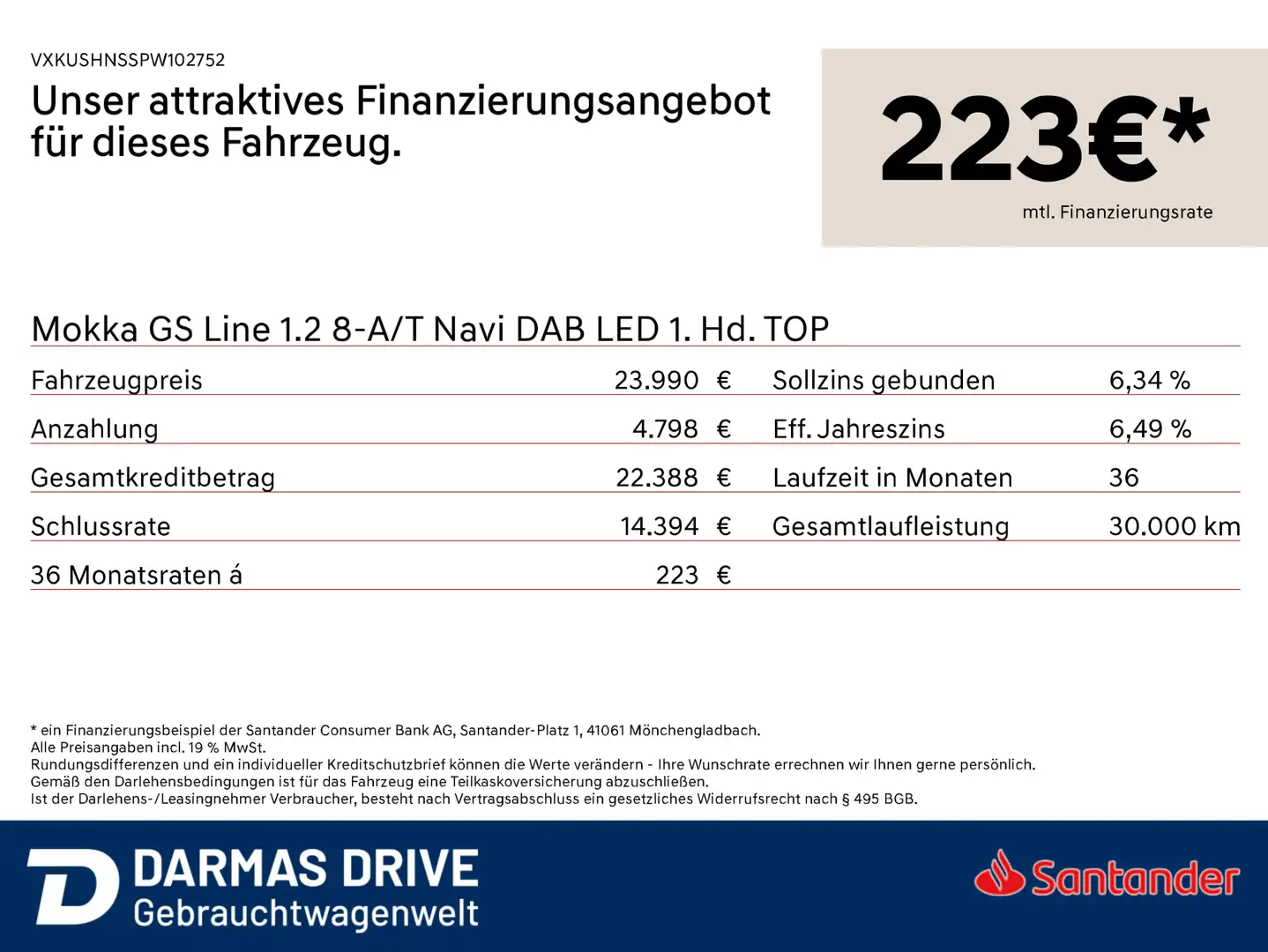 Opel Mokka Mokka GS Line 1.2 8-A/T Navi DAB LED 1. Hd. TOP Rot - 2