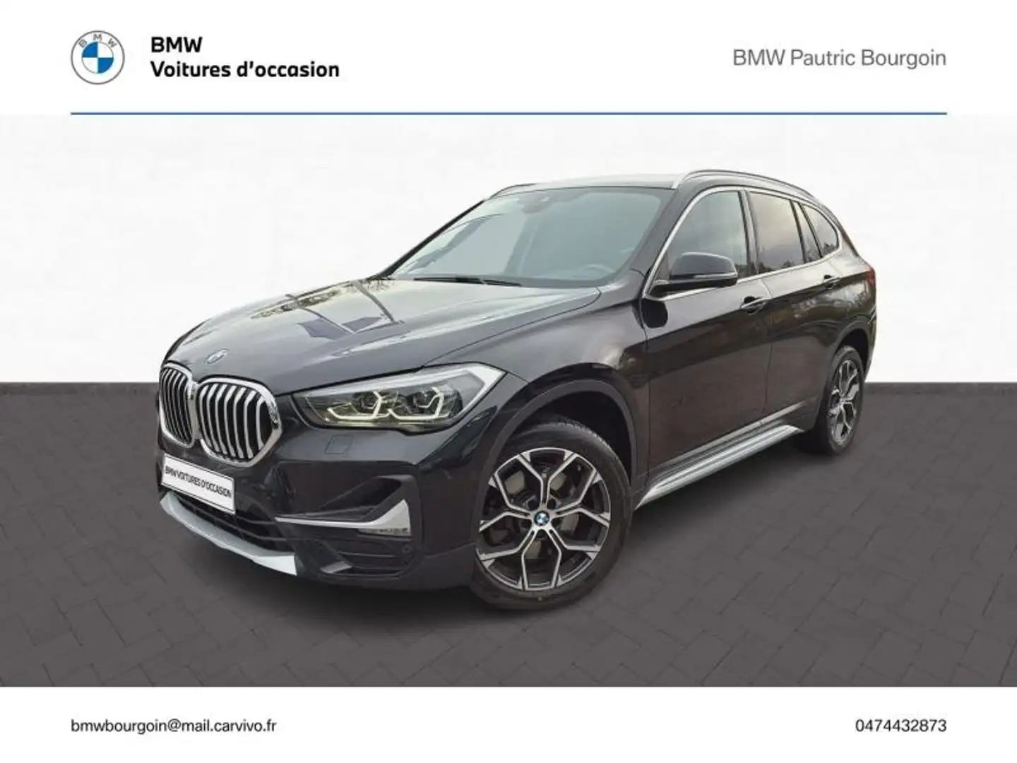 BMW X1 xDrive20dA 190ch xLine Schwarz - 1